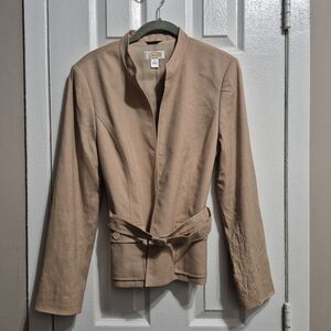 Talbots Tan Blazer with Classic Collar